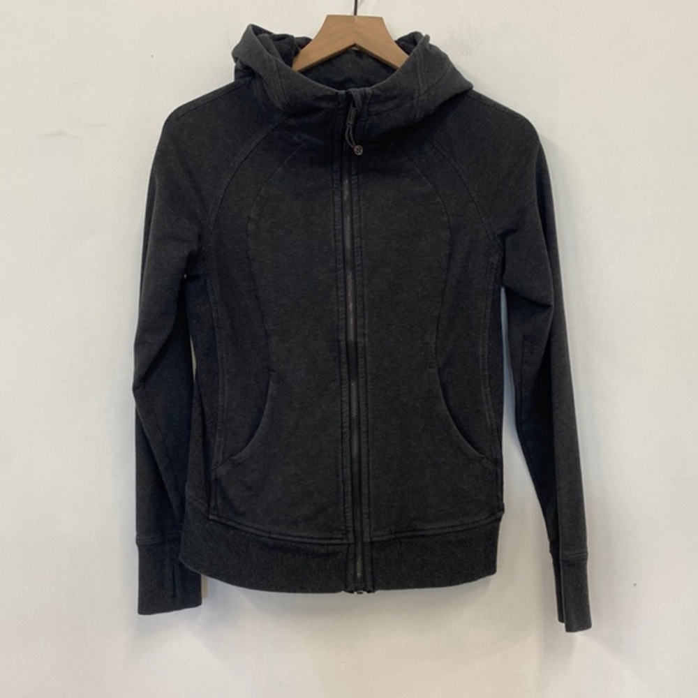 Lululemon scuba hoodie, gray,‎ size 4, excellent condition